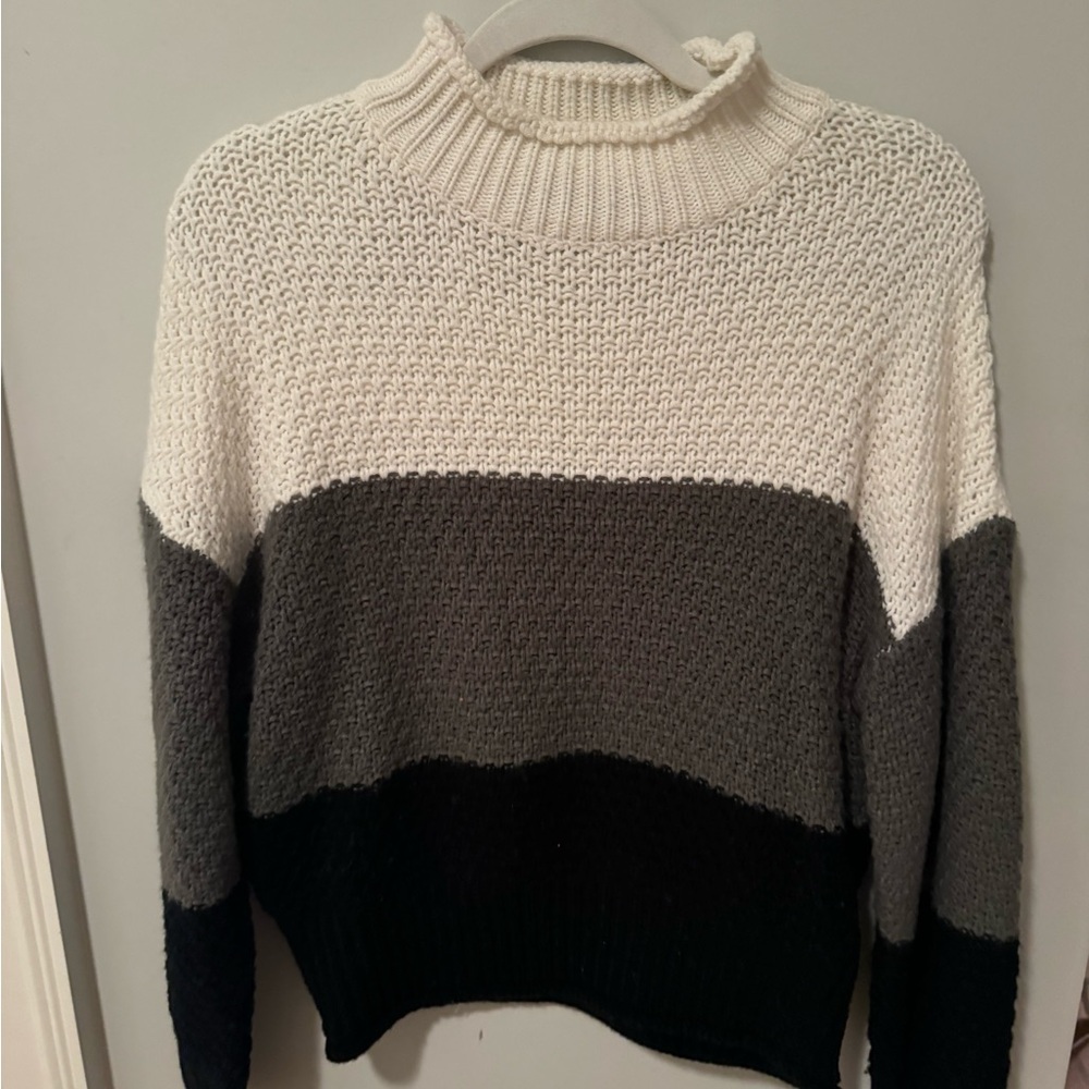 Zesica Sweater - Black/Gray/White